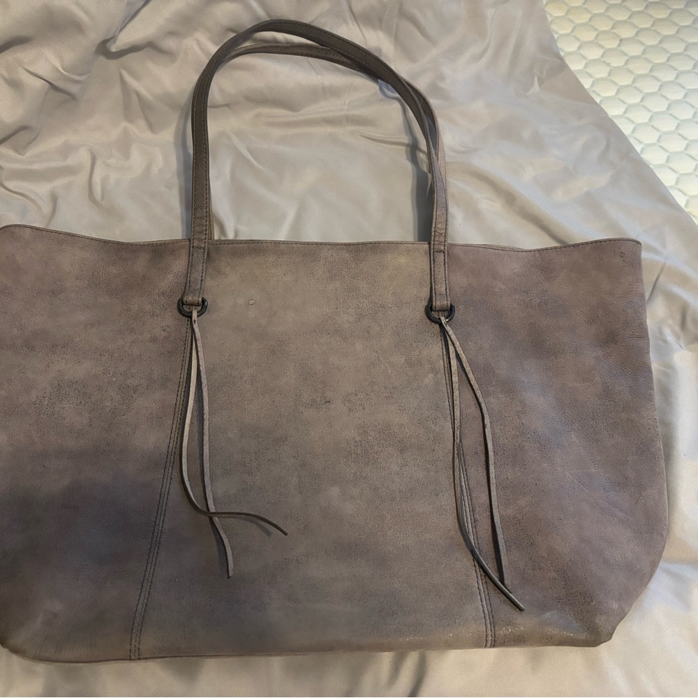 HOBO Gray Suede Kingston Tote